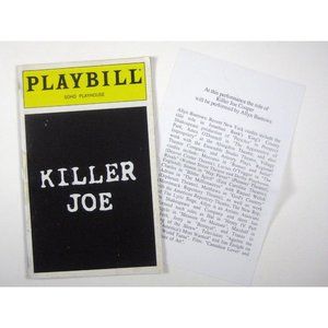 Killer Joe Playbill March 1999 Tracy Letts Paul Dillon Hammett Allyn Burrows